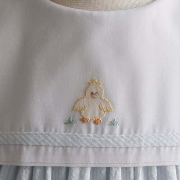Strasburg Float Dress RARE Embroidered Duckie Blue Seersucker Like-New Size 2/2T - Picture 5 of 7